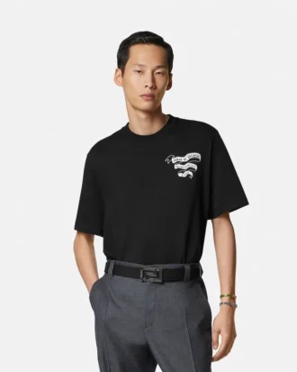 T-shirt régulier en jersey de coton imprimé