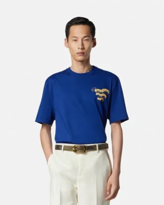 T-shirt régulier en jersey de coton imprimé
