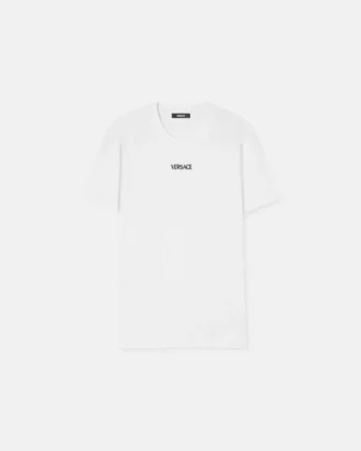 T-shirt slim en jersey de coton brodé