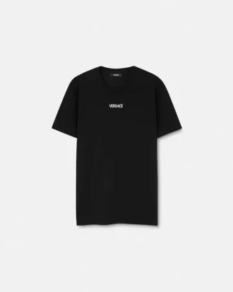 T-shirt slim en jersey de coton brodé