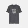 T-shirt slim en jersey de coton brodé T-shirt slim en jersey de coton brodé