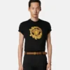 T-shirt slim en jersey de coton brodé