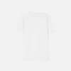 T-shirt slim en jersey de coton brodé