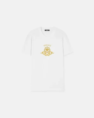 T-shirt slim en jersey de coton imprimé