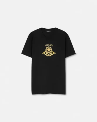 T-shirt slim en jersey de coton imprimé