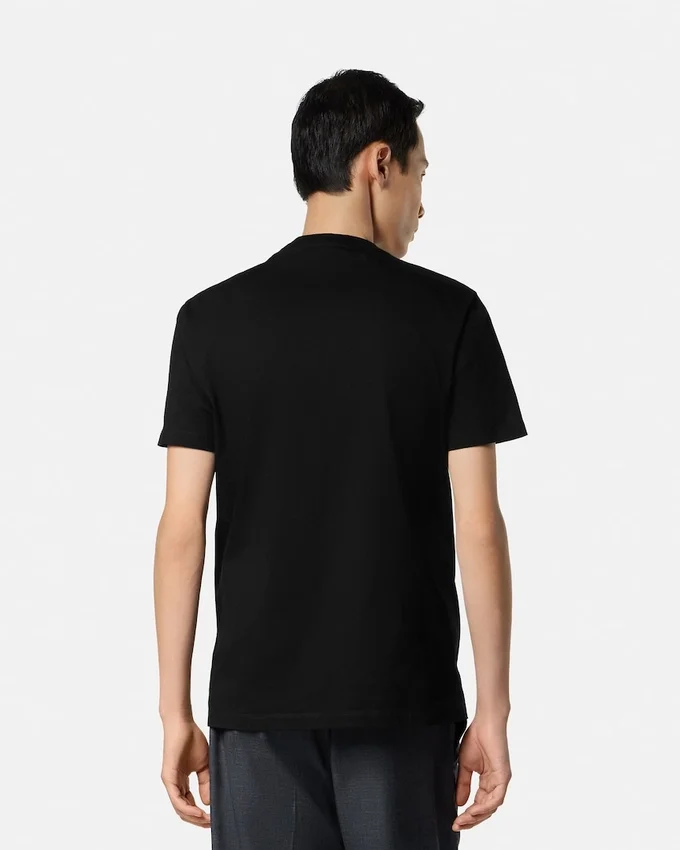 T-shirt slim en jersey de coton imprimé T-shirt slim en jersey de coton imprimé
