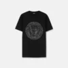 T-shirt slim en jersey de coton orné T-shirt slim en jersey de coton orné