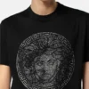 T-shirt slim en jersey de coton orné T-shirt slim en jersey de coton orné