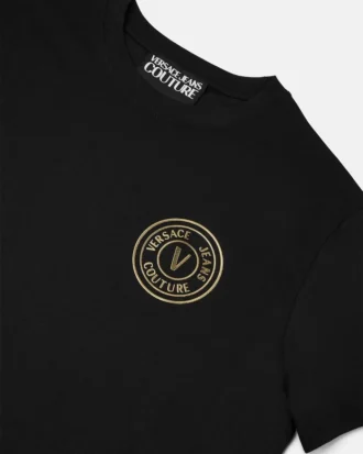 T-shirt slim V-Emblem