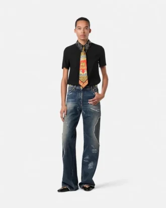 top en satin envers clout 2 330x413 - Top en satin envers clout&eacute;