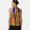 Top Lavallière en Barocco Silk Cheetah