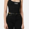 V2025 Ceinture en cuir à chaîne 2 cm