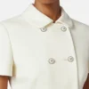 Veste ajustée en crêpe de laine double