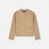 Veste caban en laine feutrée Veste caban en laine feutrée