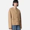 Veste caban en laine feutrée Veste caban en laine feutrée