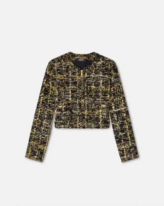 Veste cardigan en tweed