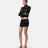 Veste courte en laine cloutée