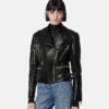Veste de motard en cuir Veste de motard en cuir