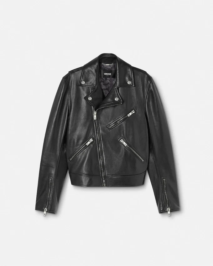 Veste de motard en cuir nappa Veste de motard en cuir nappa
