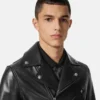 Veste de motard en cuir nappa Veste de motard en cuir nappa