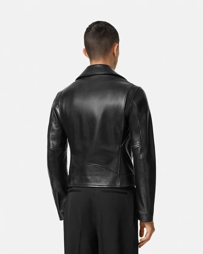 Veste de motard en cuir nappa Veste de motard en cuir nappa