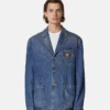 Veste en denim Medusa Biggie