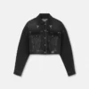 Veste en denim à motif floral V-Emblem