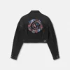 Veste en denim à motif floral V-Emblem