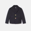 Veste en gabardine satinée brodée pour bébé Veste en gabardine satinée brodée pour bébé