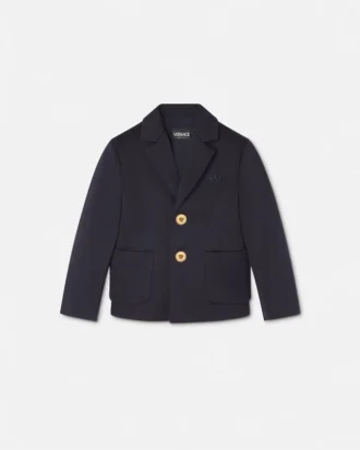 Veste en gabardine satinée brodée pour bébé
