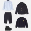 Pantalon fuselé en gabardine satinée pour bébé