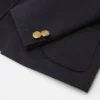 Veste en gabardine satinée brodée pour bébé Veste en gabardine satinée brodée pour bébé