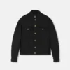 Veste matelassée en satin de nylon froissé Veste matelassée en satin de nylon froissé