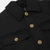 Veste matelassée en satin de nylon froissé Veste matelassée en satin de nylon froissé