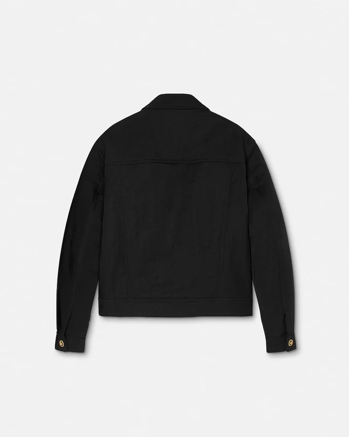 Veste matelassée en satin de nylon froissé Veste matelassée en satin de nylon froissé